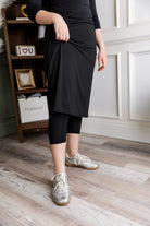 Model wearing Nuggles® 27" All-Sport Skirt in Black
