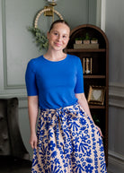 Stock photo of our Nuggles® Half Sleeve Tee in Lapiz Blue