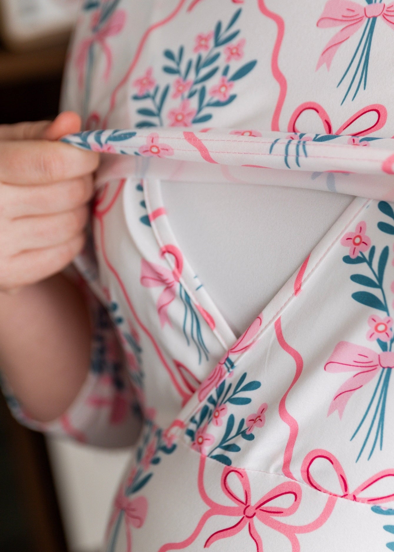 Nalani Nursing Dress in Pixie Petals - Final Sale nuggles-clothing
