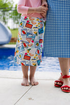 girls sport swim skirt prints