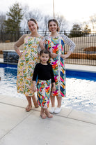 modest midi sport swim dress prints mommy and me 