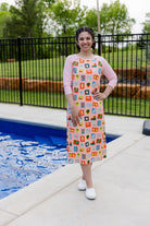 modest midi sport swim dress prints mommy and me 