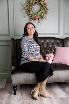 Model wearing the Nuggles® Lucia Top in Classic Charmer