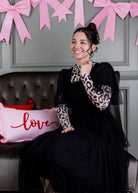 Model wearing Nuggles® Mesh Tee top in Snow Leopard