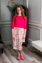 27" Drawstring Skirt in Springtime Stroll nuggles-clothing