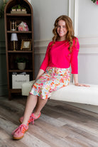27" Drawstring Skirt in Springtime Stroll nuggles-clothing