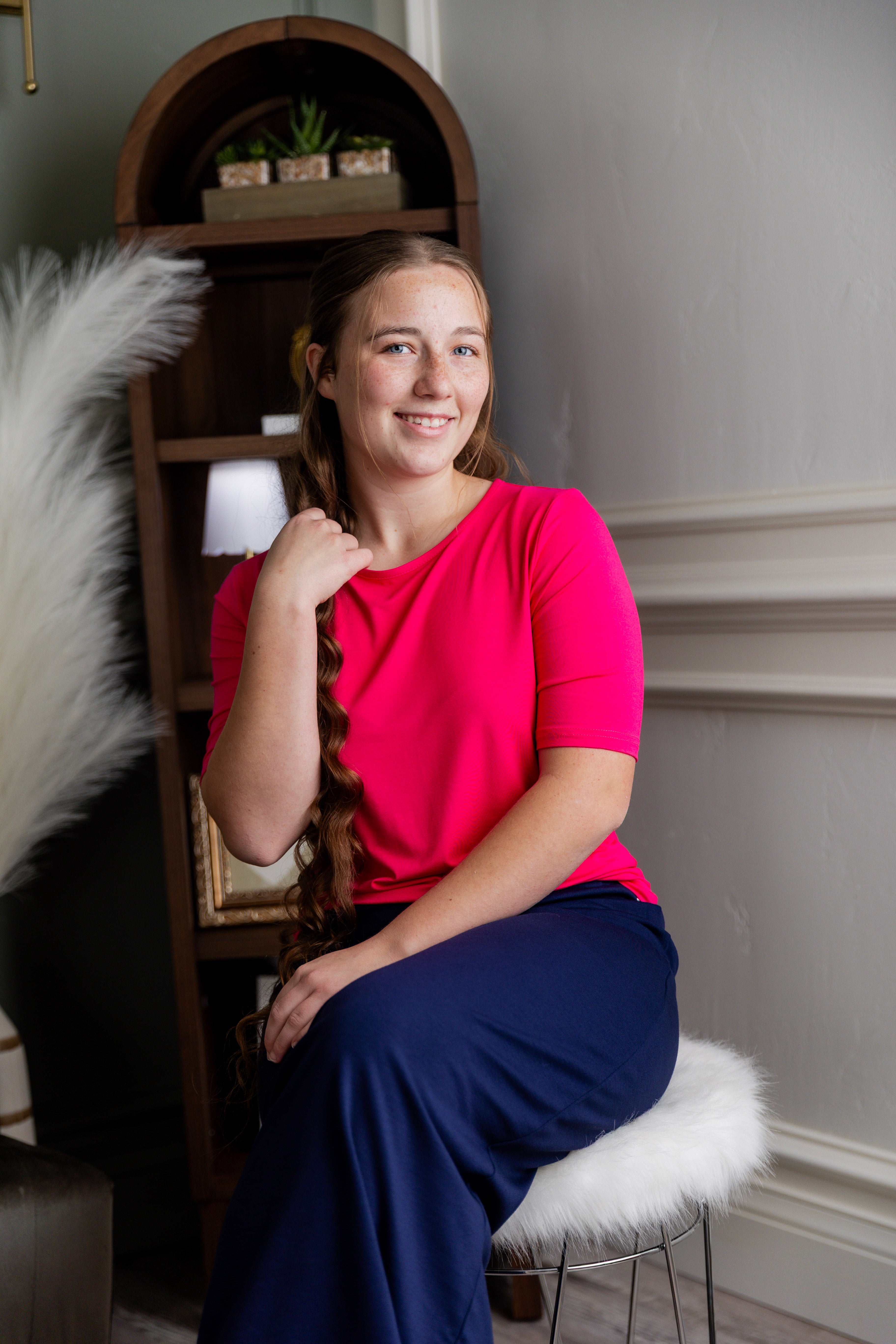 Model wearing our Nuggles® Half Sleeve tee