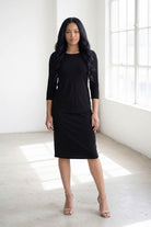 Essential 3/4 Tee in Black nuggles-clothing