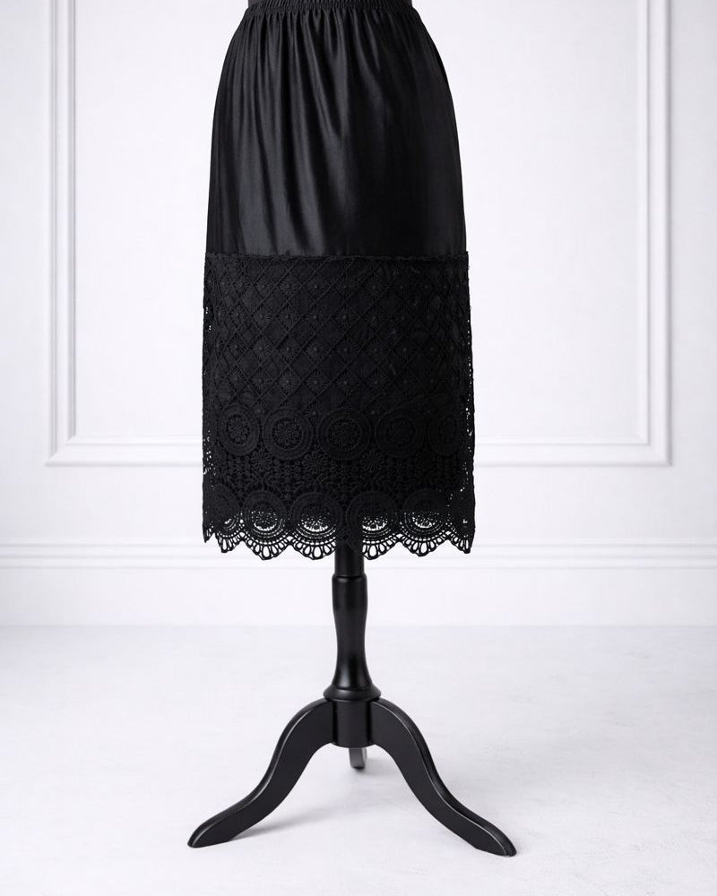 Modest Lace Slips for Layering Perfect Under Every Dress or Skirt 'NUGGLES Modest Lace Slips for Layering Perfect Under Every Dress or Skirt 'NUGGLES