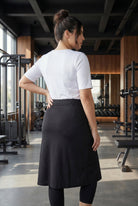 Model wearing Nuggles® 27" All-Sport Skirt in Black