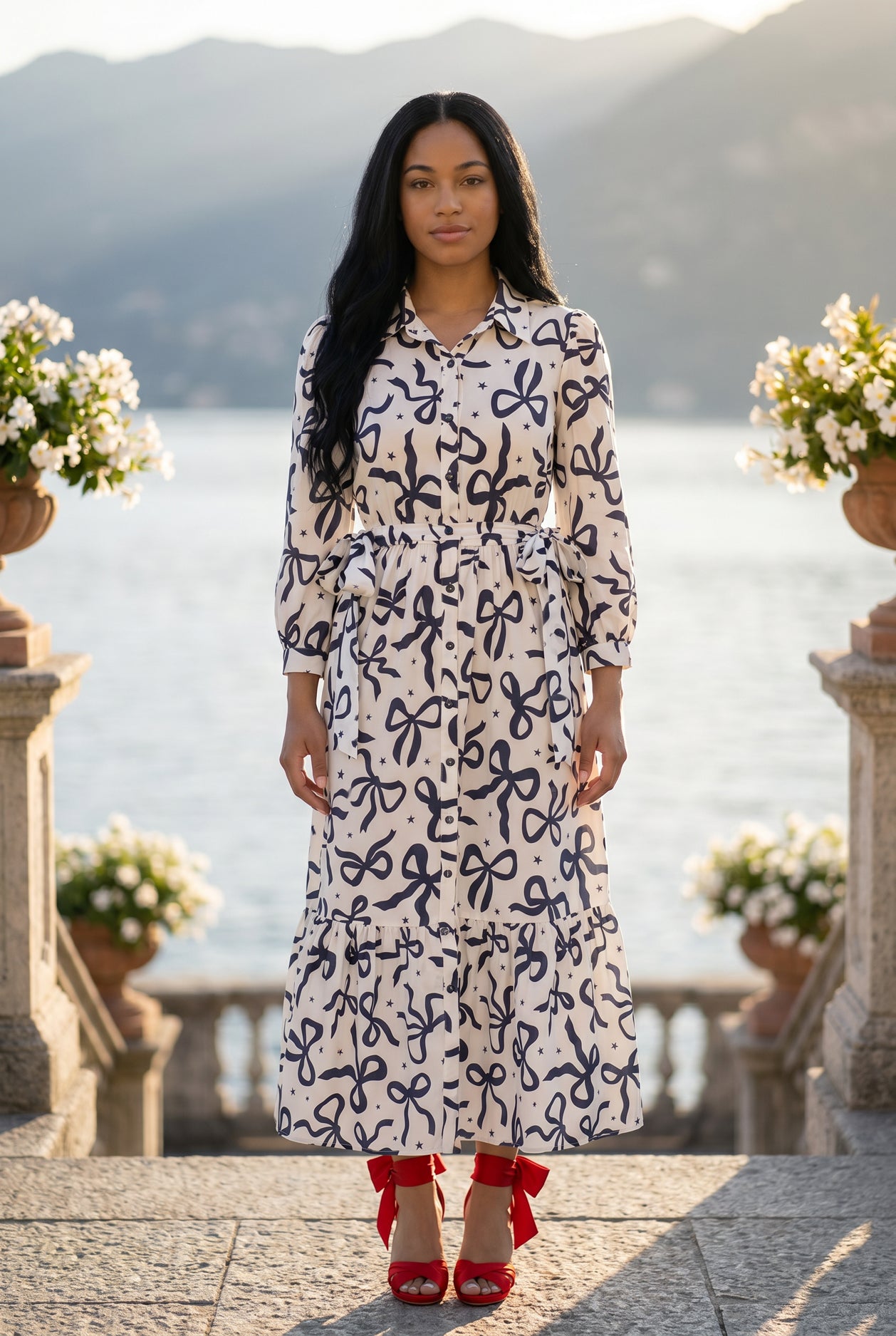 Leila Dress in Bow & Tell