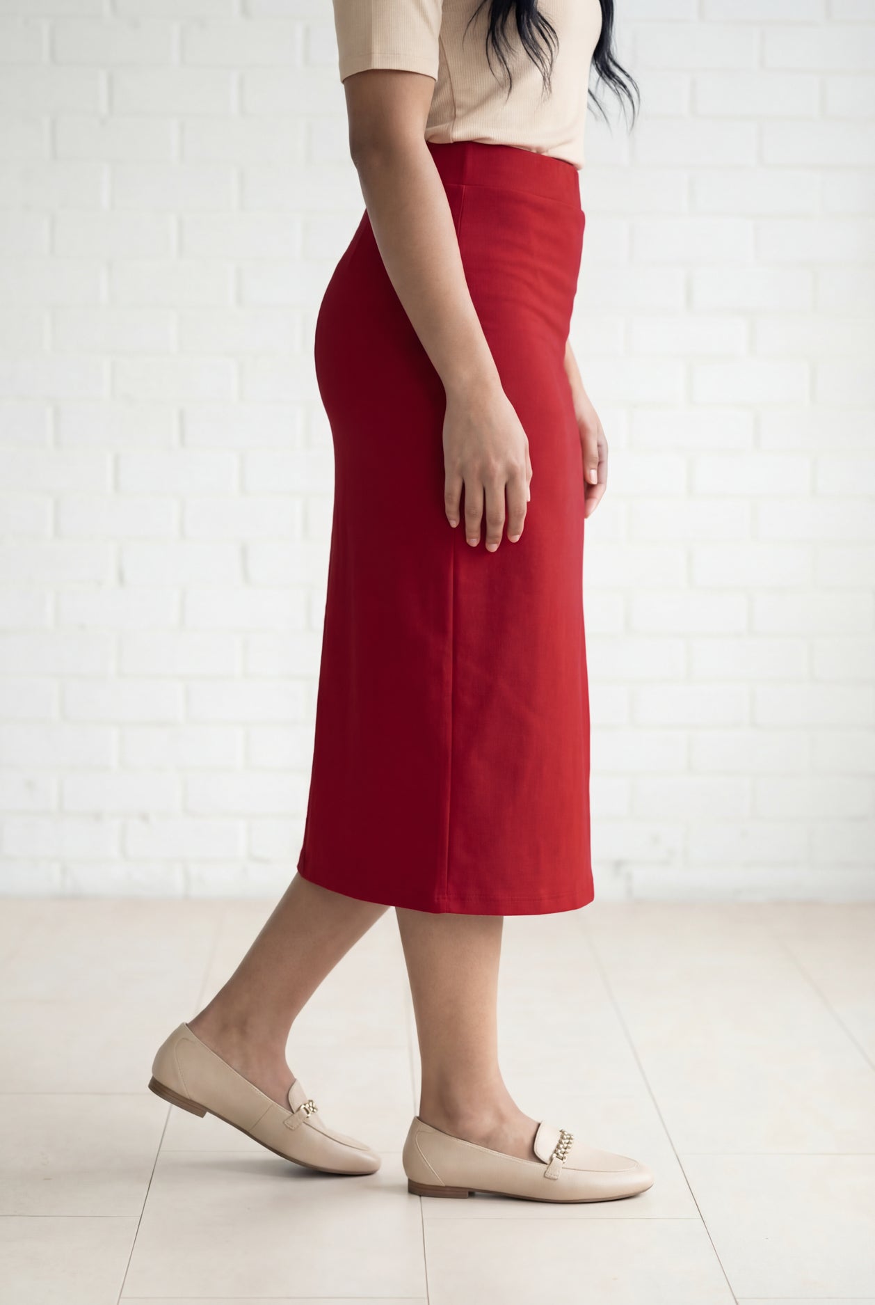 31" Relaxed Midi Skirt nuggles-clothing