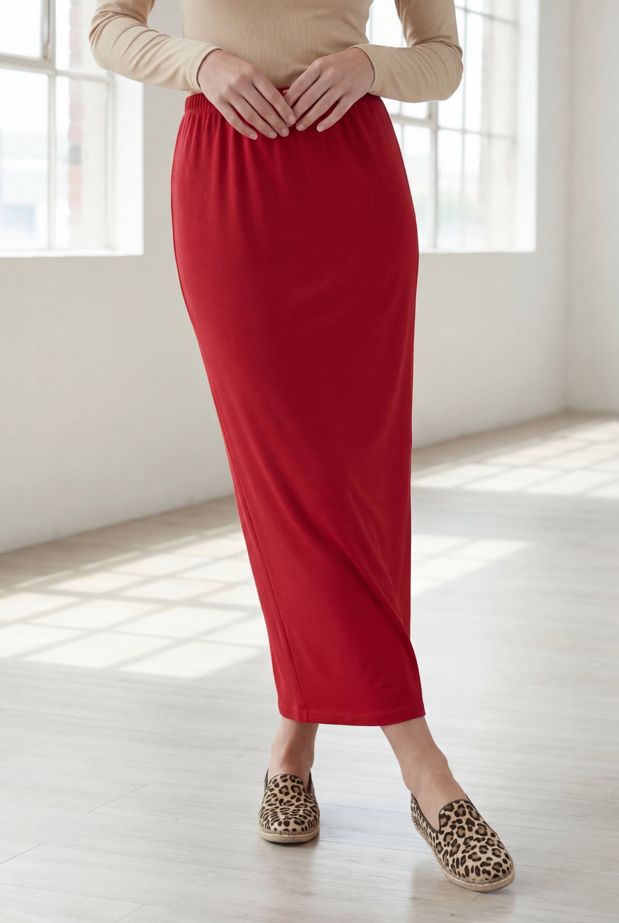 36" Classic Skirt in Brick Red nuggles-clothing