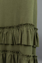 Model wearing Nuggles®  Callie Skirt in Olive