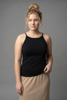 Model wearing Nuggles® Camisole in Black