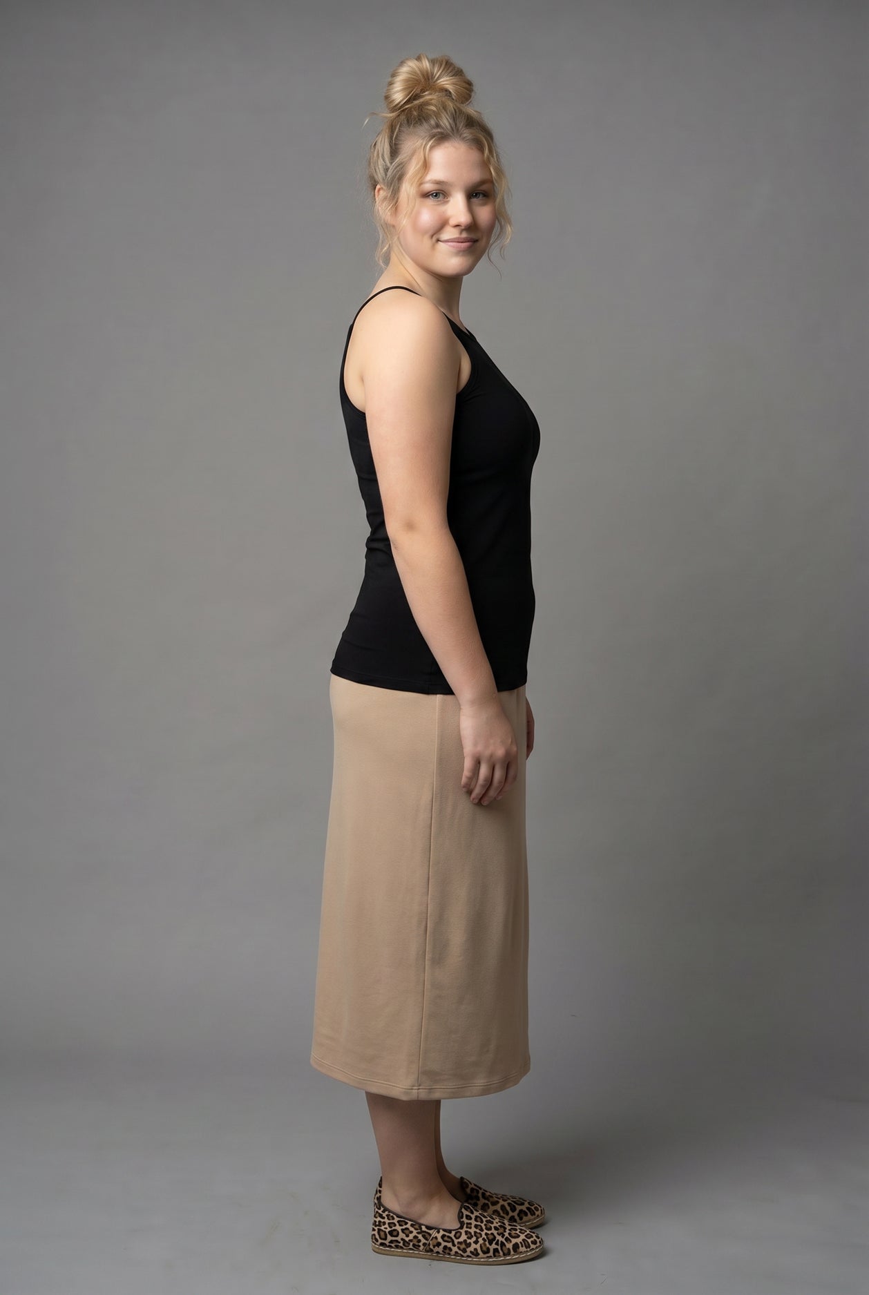 Model wearing Nuggles® Camisole in Black