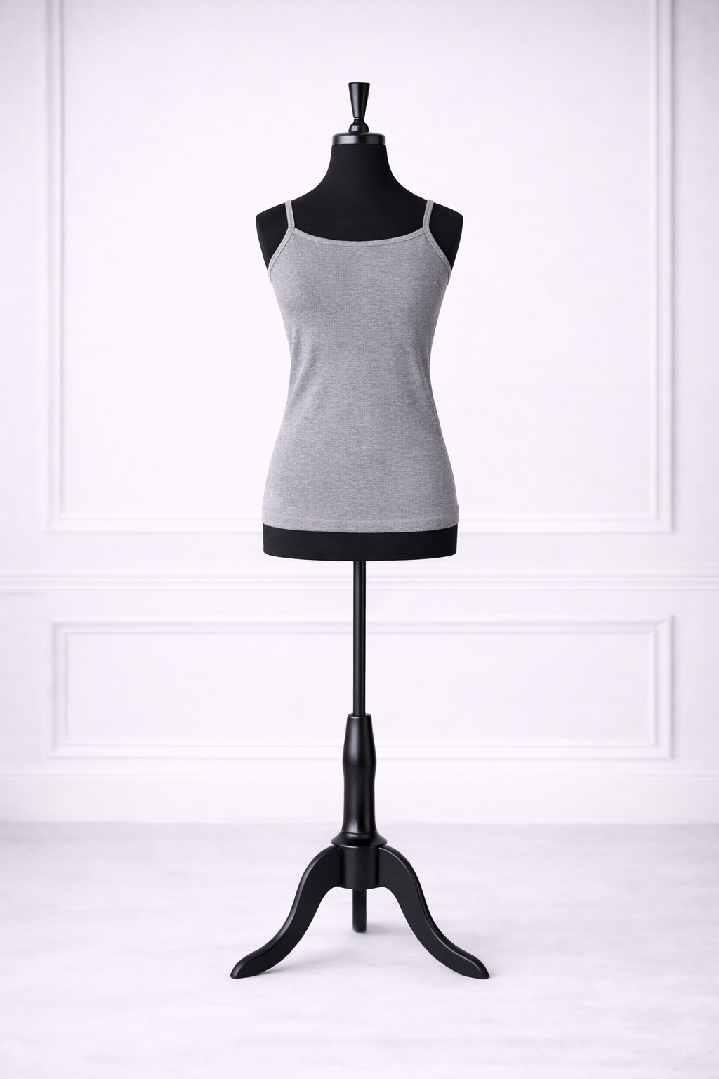 Front view of Nuggles® Essential Camisole in Light Heather