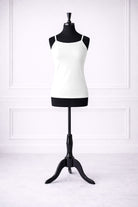 Front view of Nuggles® Essential Camisole in White