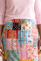 Model wearing Nuggles®  27" Drawstring Skirt in Candy Lane
