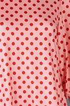 Nuggles® Patricia Midi Dress in Cherry Dot close up