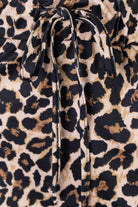 Model wearing Nuggles®  31" Drawstring Skirt in Classic Leopard