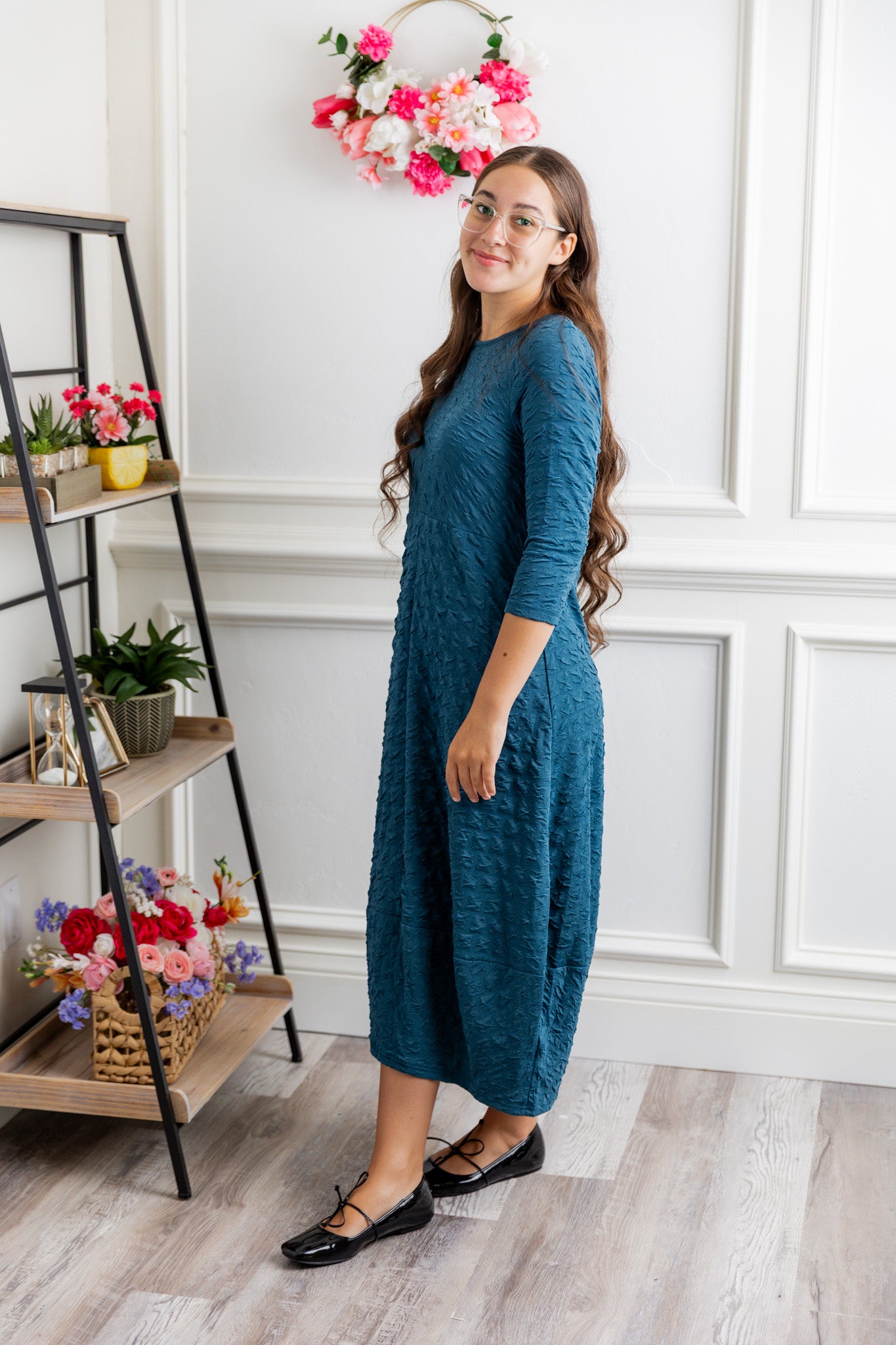 Nuggles® Cindy Bubble Dress in textured solid bubble knit.