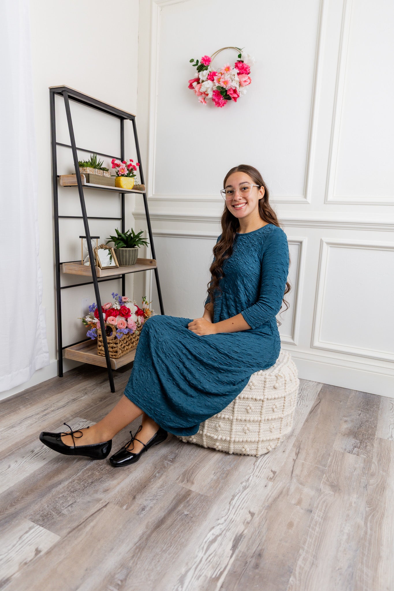 Nuggles® Cindy Bubble Dress in textured solid bubble knit.