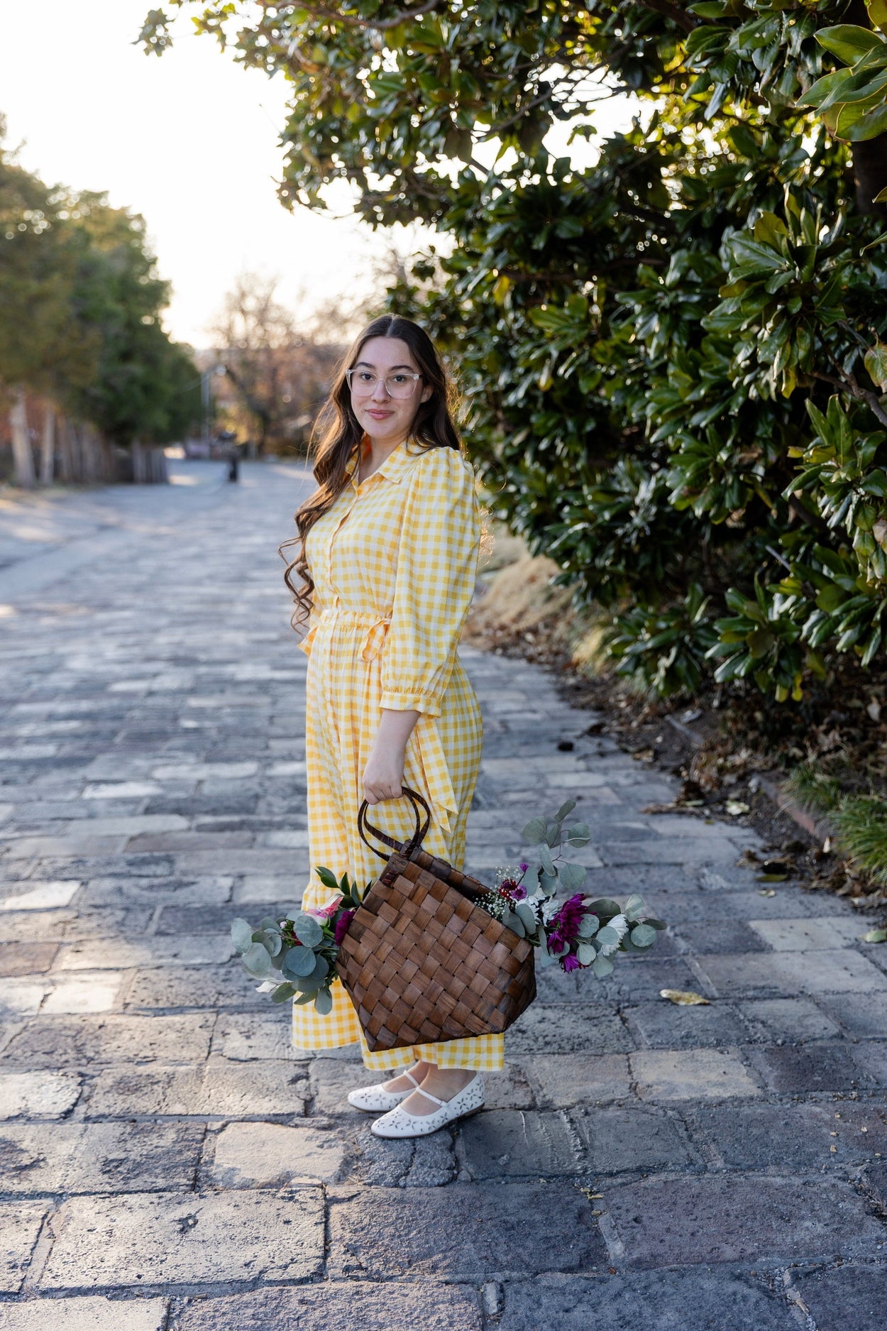 Leila Dress in Sunshine Check nuggles-clothing