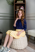 27" All-Sport Skirt in Sunshine Check nuggles-clothing