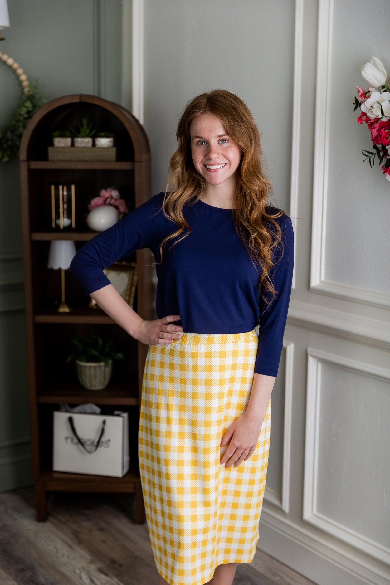 27" All-Sport Skirt in Sunshine Check nuggles-clothing