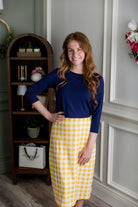 27" All-Sport Skirt in Sunshine Check nuggles-clothing