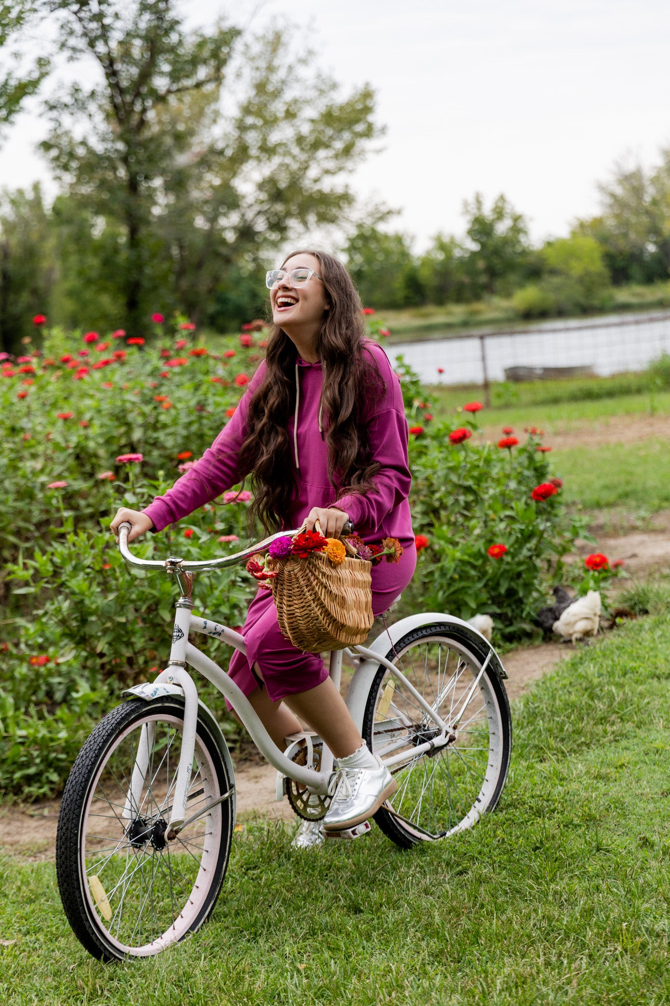 Modest hoodie dress by Nuggles®, soft and comfortable sweatshirt-style dress