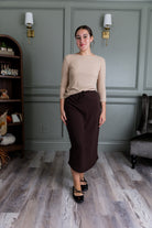Nuggles® Misty Lounge Skirt styled for everyday wear with relaxed fit and elastic drawstring waist.