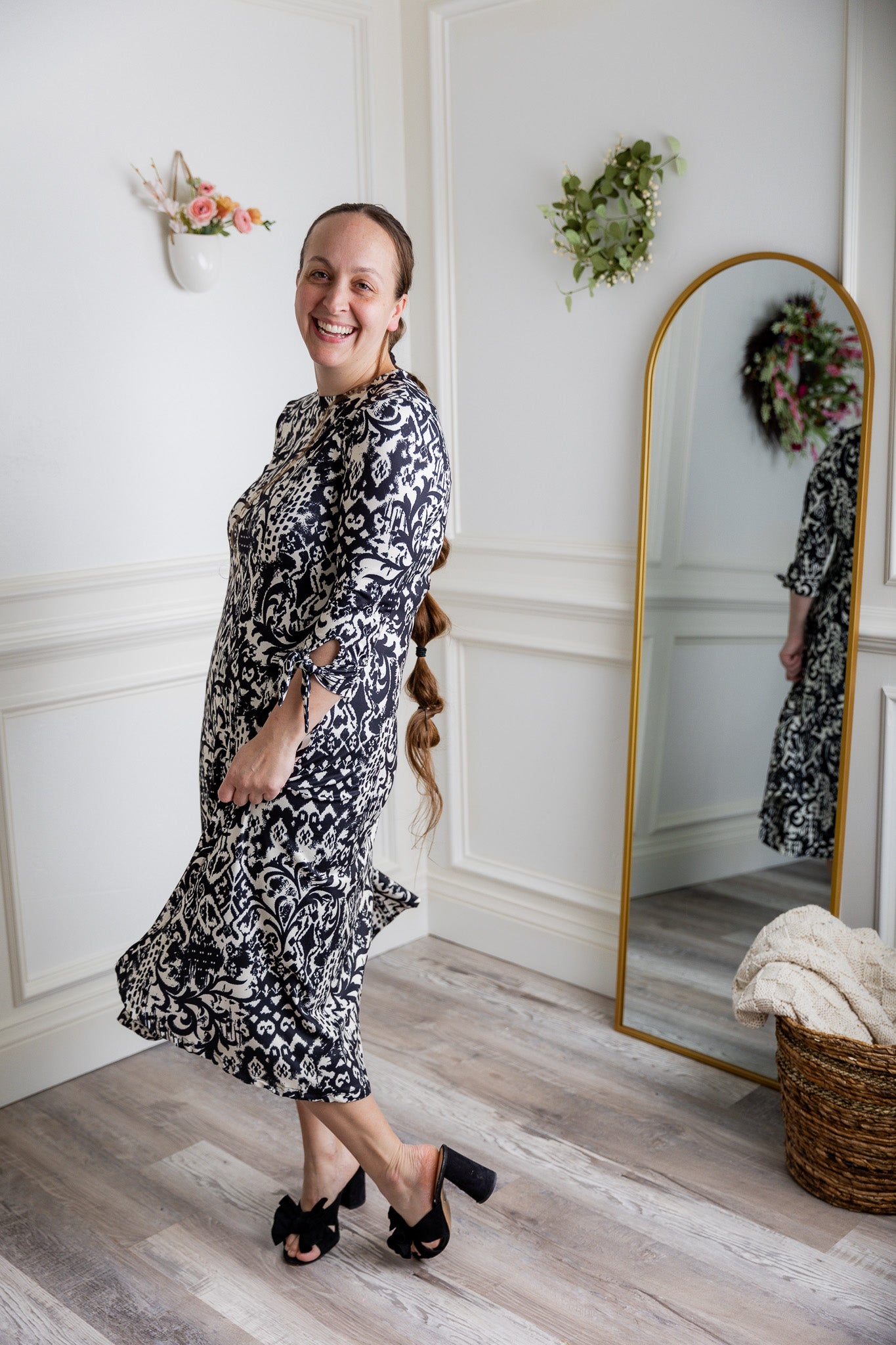 modest mommy and me gracie collection pretty prints swing dress
