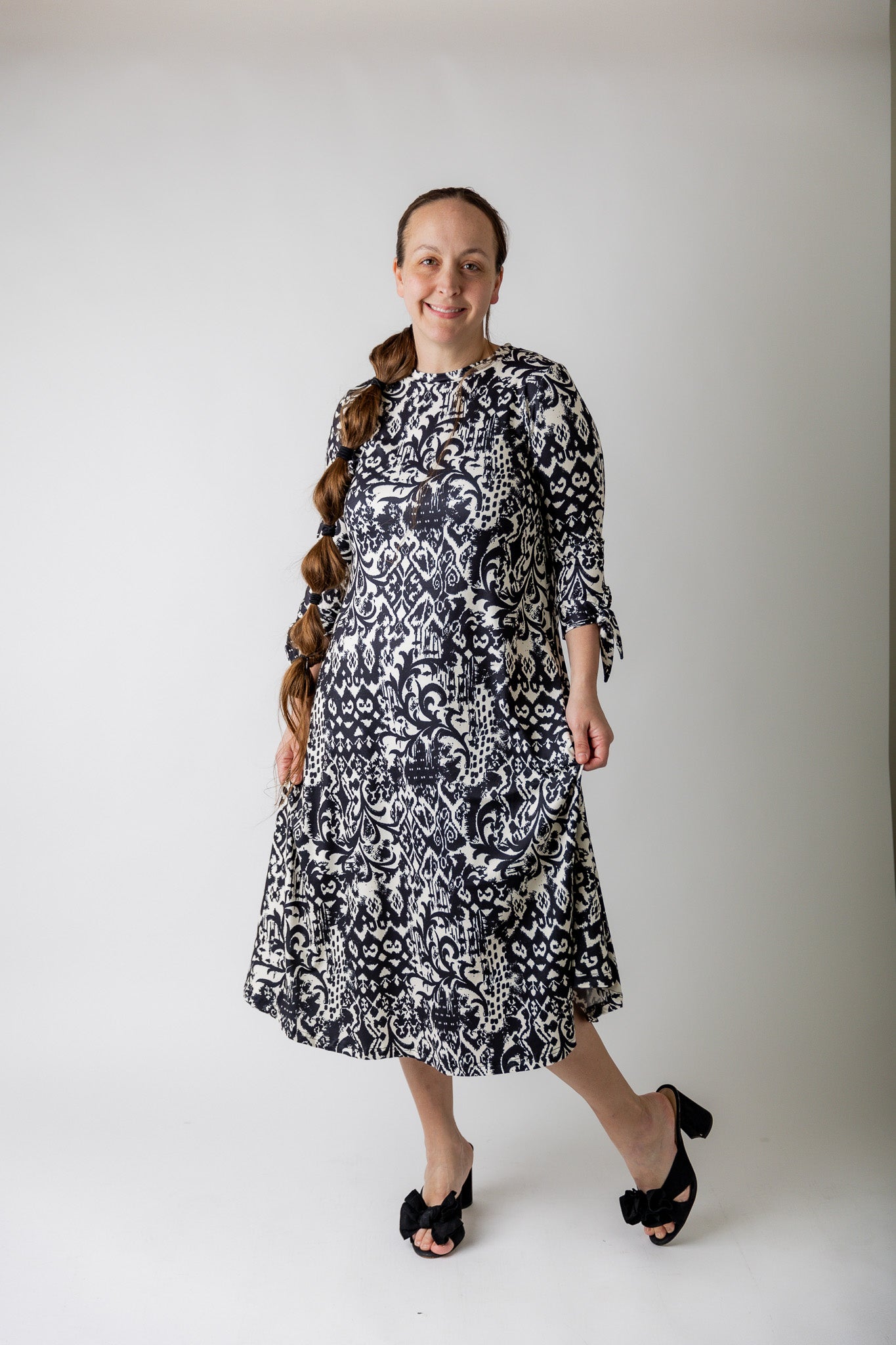 modest mommy and me gracie collection pretty prints swing dress