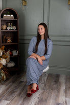 Model showing the modest and stylish Nuggles® Maxi Bristol Dress in assorted prints.
