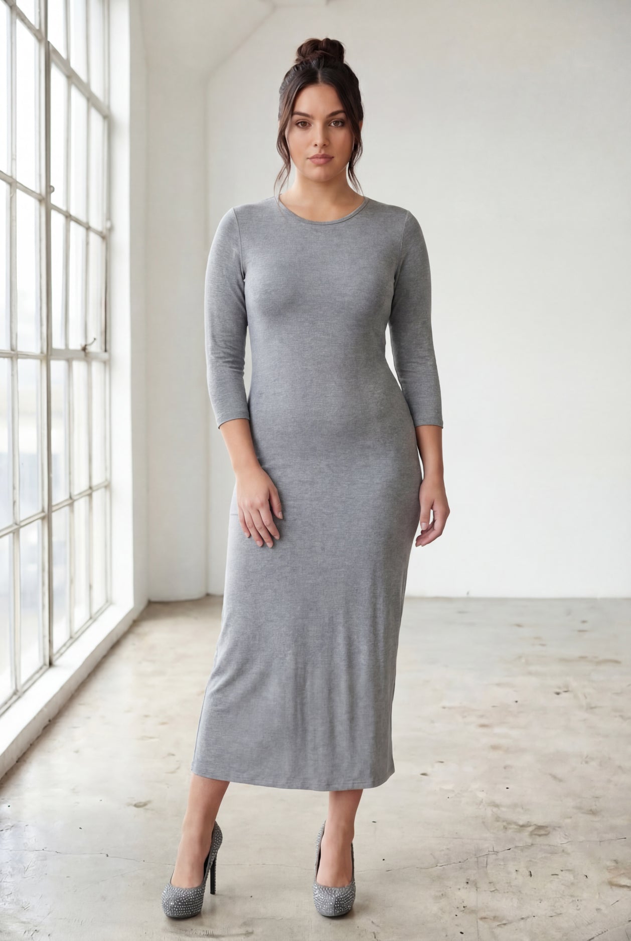Tea-Length Layering Dress nuggles-clothing