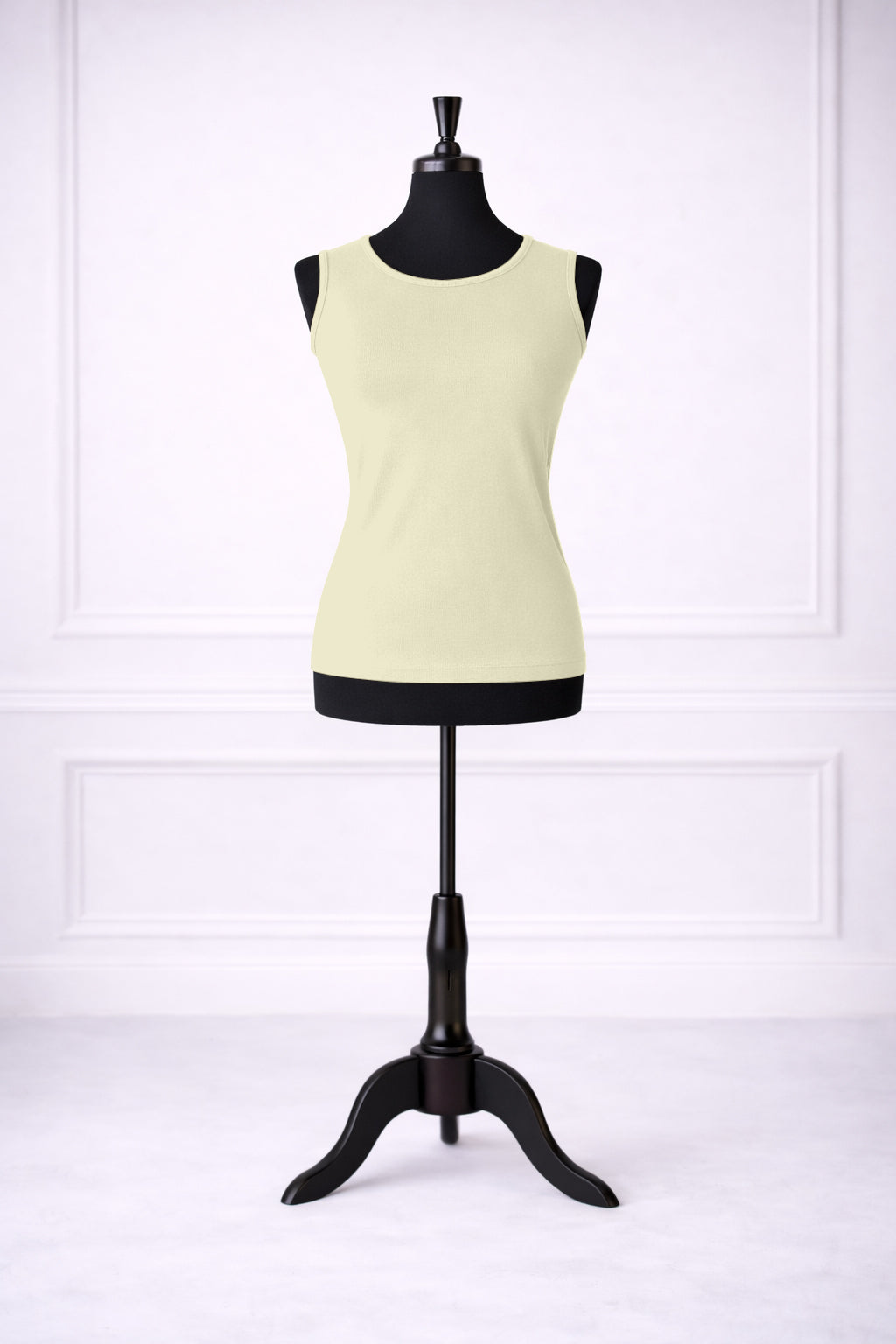 Front view of Nuggles® Essential Tank in Cream