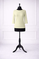 Front view of Nuggles® Essential 3/4 sleeve tee in Cream