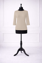 Stock photo of our Nuggles® Essential 3/4 Tee in Nude