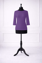 Stock photo of our Nuggles® Essential 3/4 Tee in Violet