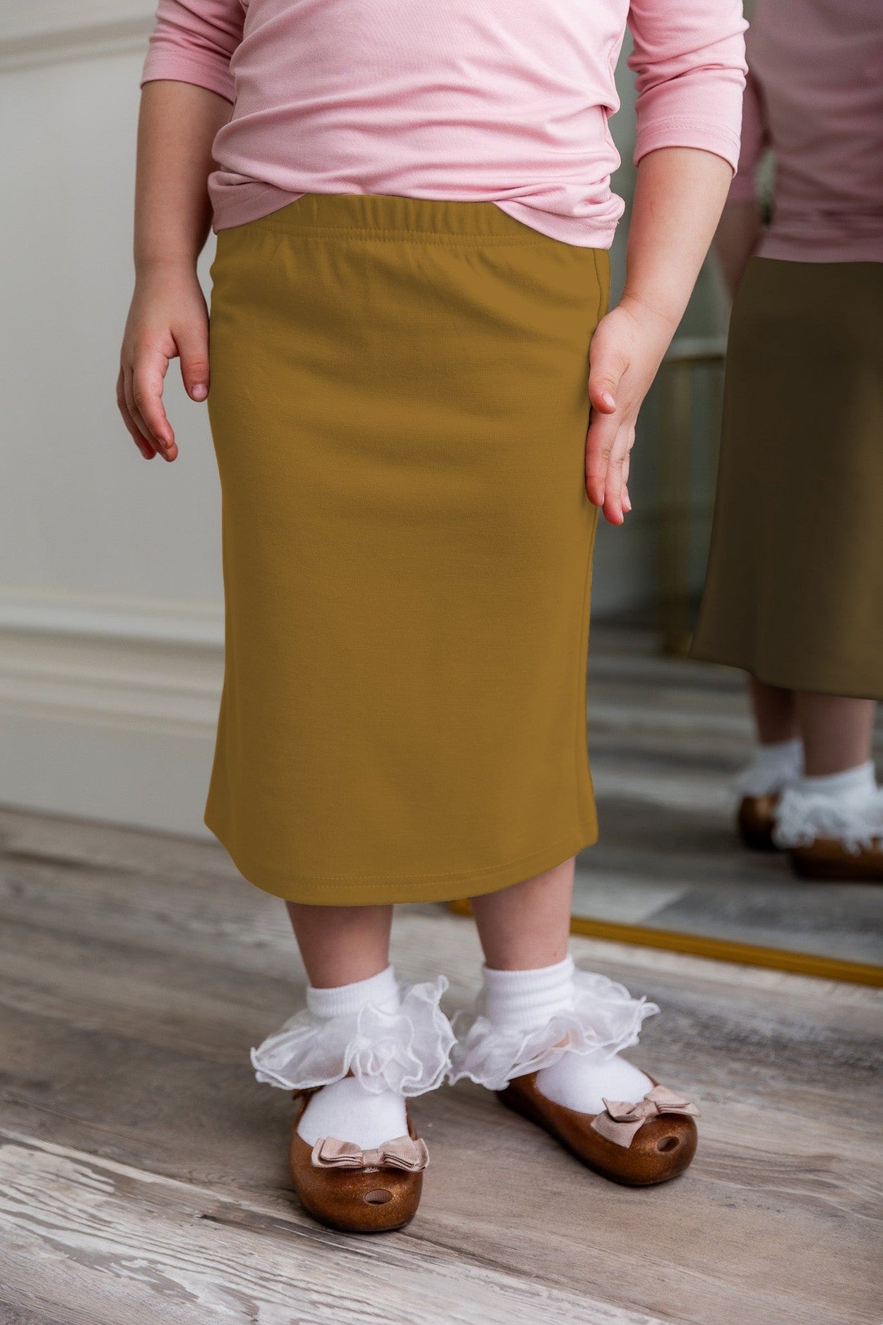 Girls' Classic Midi Skirt nuggles-clothing