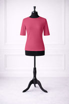 Front view of Nuggles®  Half Sleeve tee in Hot Pink
