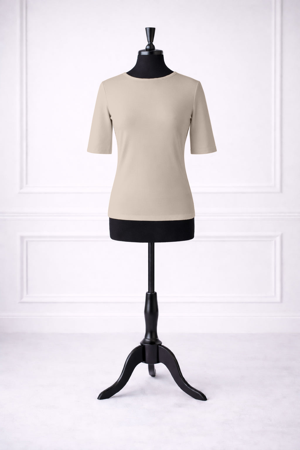 Stock photo of our Nuggles® Half Sleeve Tee in Nude