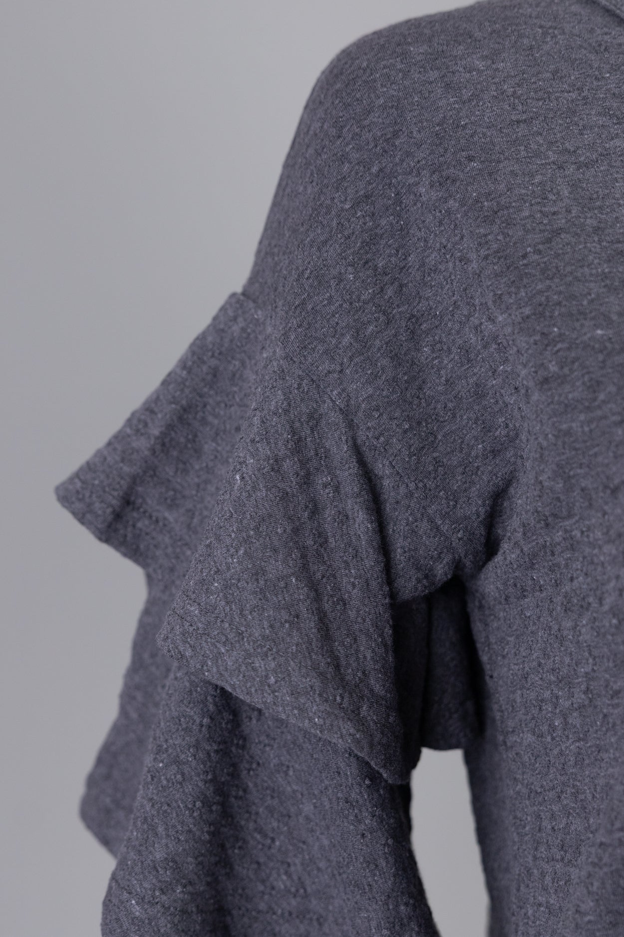 Model wearing Nuggles®  Helena Top in Gray