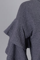 Model wearing Nuggles®  Helena Top in Gray