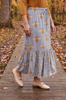 Model wearing Nuggles®  Sage Skirt in Honey Bee