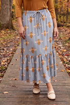 Model wearing Nuggles®  Sage Skirt in Honey Bee