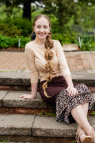 ruffle layering slip in girls and ladies in 27" solid with pretty prints