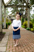 ruffle layering slip in girls and ladies in 27" solid with pretty prints
